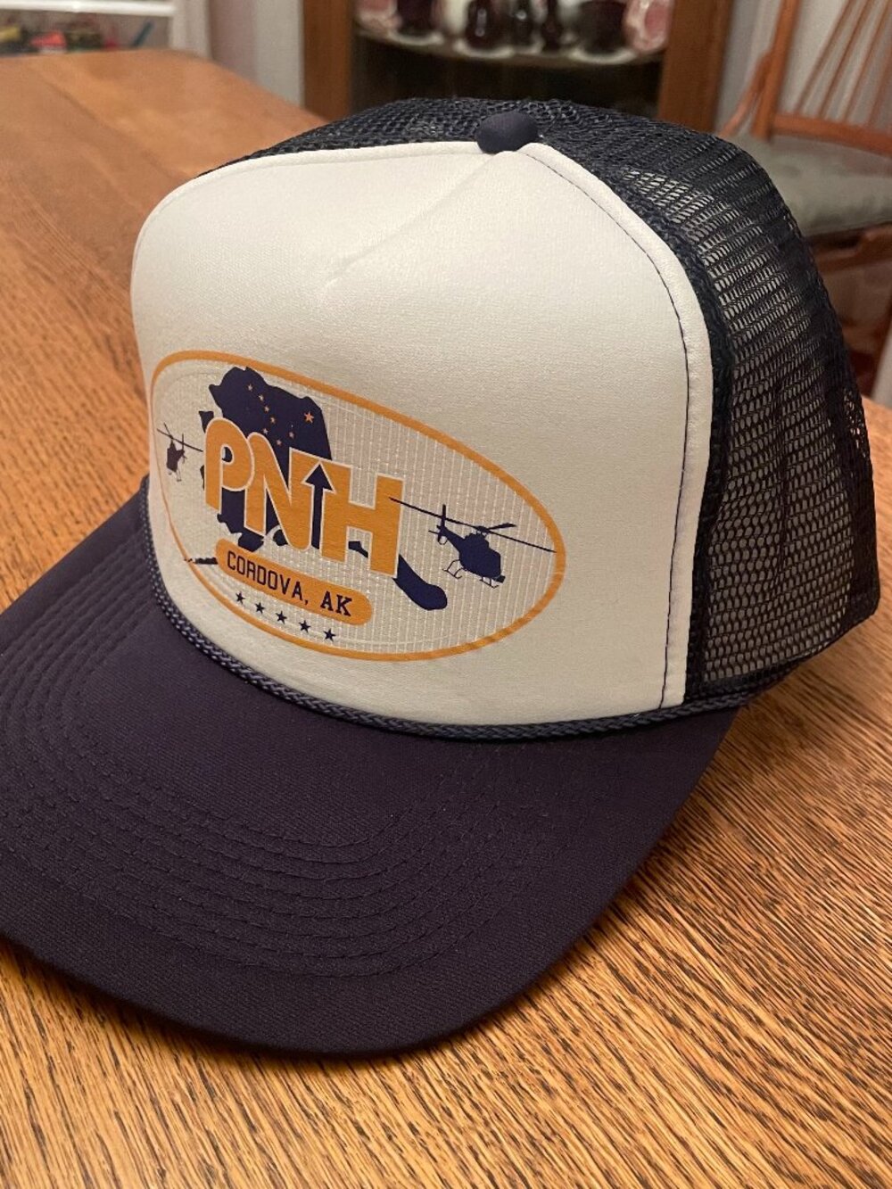 PNH Points North Heli-Adventures Cordova Alaska Snapback Trucker Hat by Otto